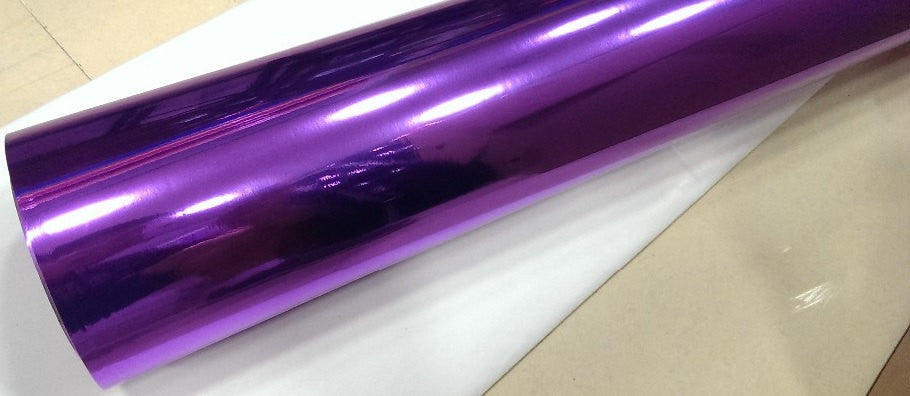 Adhesive Vinyl - Pink Purple Chrome Polish Adhesive Vinyl, Mirror Fini